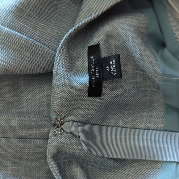 NWT Ann Taylor The Petite Tie Waist Sheath Dress in Cross Weave Size 4 Petite - Picture 12 of 12